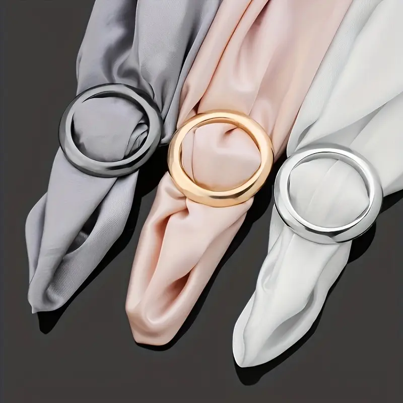 3pcs high-end clothing corner knot fasteners for shirts, T-shirts, and clothes to secure the hem, fashionable, simple, multifunctional scarf buckle