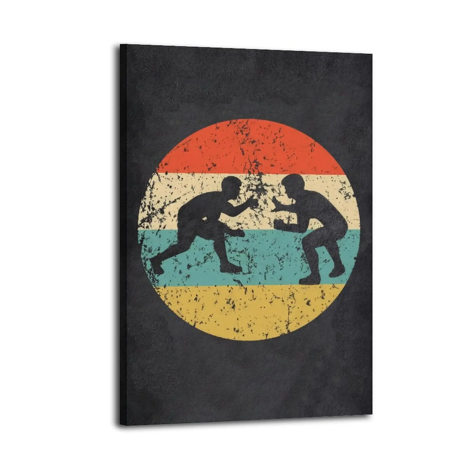 Vintage Wrestling Portrait HomeDecor WallArt LivingRoom Canvas for Bedroom Decor Canvas Poster Aesthetic Office Bathroom Painting Picture Print Modern Family