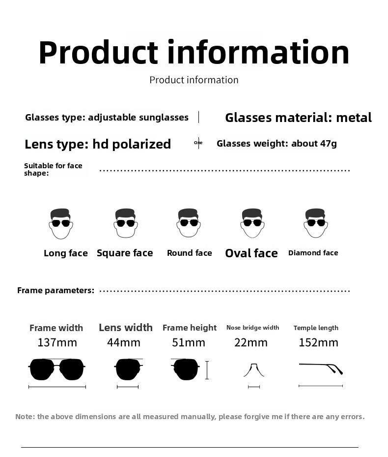 Nine-speed adjustable dimming sunglasses stepless rotating filter retro personalized polarized sunglasses wind outdoor fishing cycling glasses Flexible Polarized Sports Sunglasses