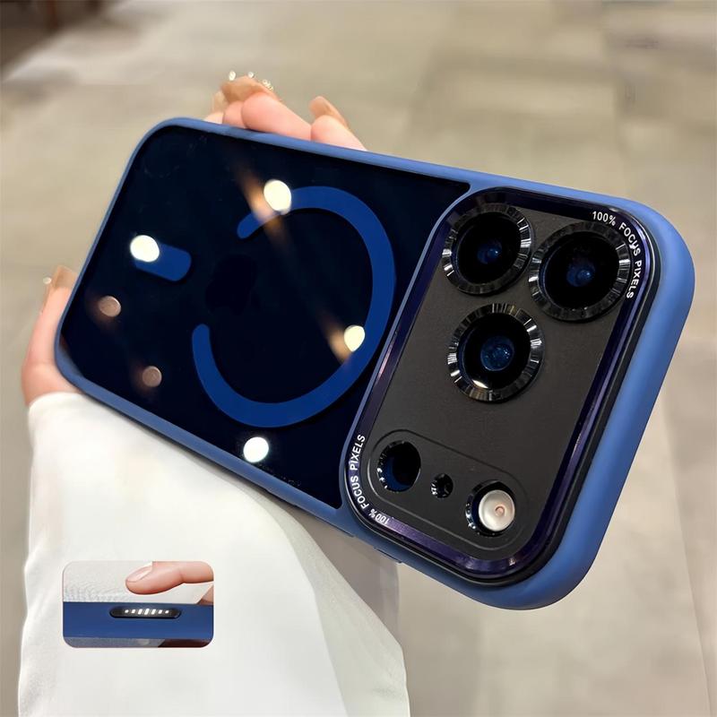 【 iPhone17 case 】Orange liquid skin sense magnetic for iphone17Pro Max 16 15  Air iPhone case silicone soft shell TPU+PC shockproof