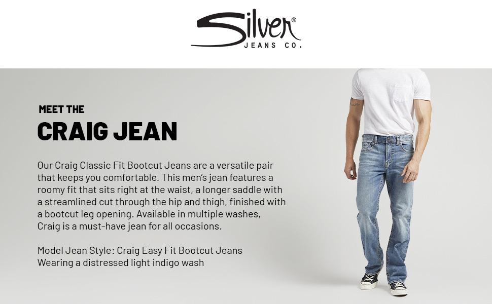 Mens Craig Easy Fit Bootcut Jeans
