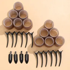 28-Piece Large Hair Roller Set, Includes Clips and Self-Holding Curlers, DIY Hair Styling Tools, Heat-Free Curling Kit, Beauty Supplies