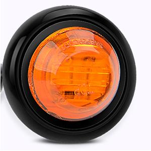 Nilight 10PCS 3/4” Round Clearance LED Front Rear Side Indicator Bullet Marker Light for Truck RV Car Bus Trailer Van Caravan Boat (12V, Amber)