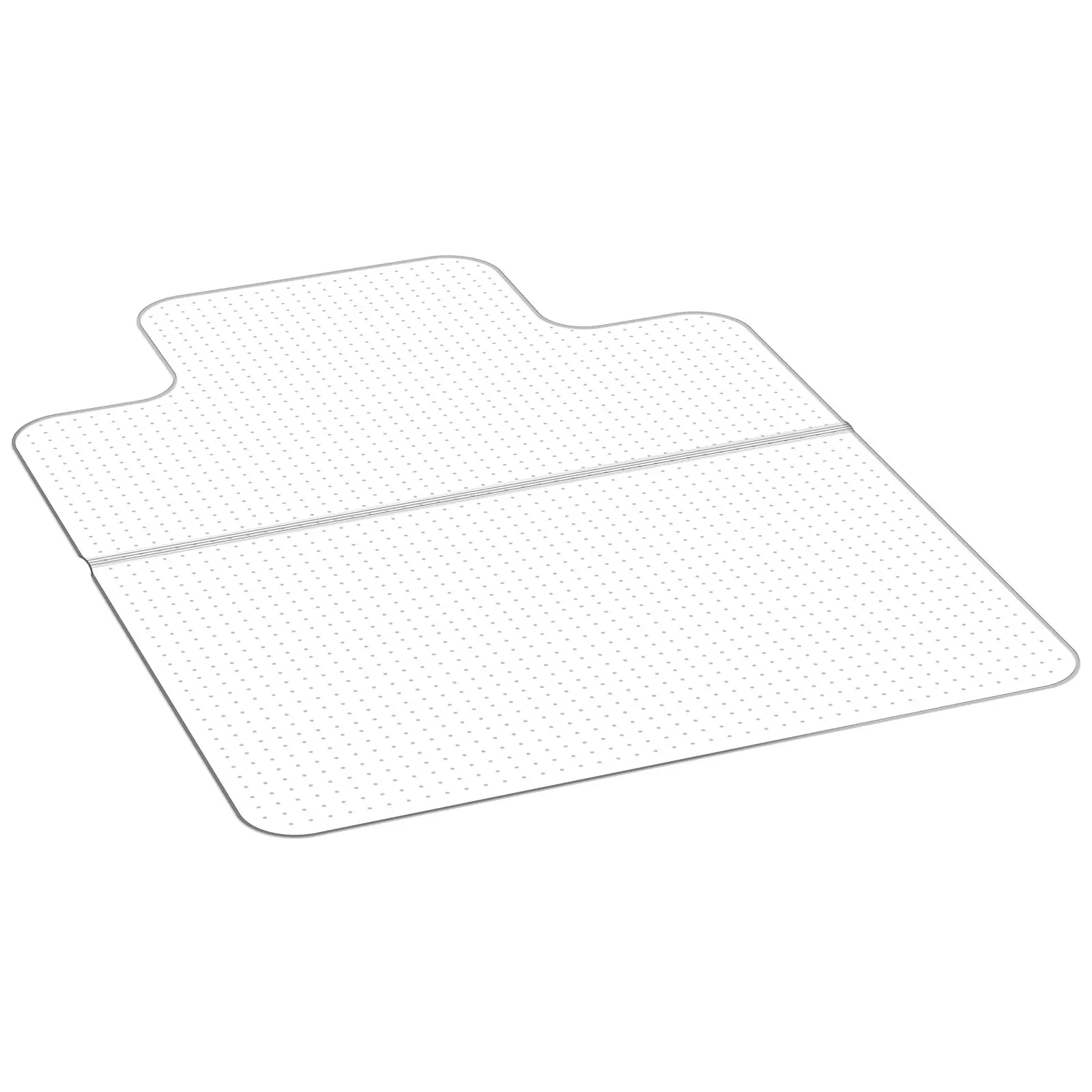 VEVOR PVC Plastic Office Floor Chair Mat with Lip, 36x48-in Single Mat for Low Pile Carpet, Studded Dots Non-Slip Easy-to-Clean Smooth Glide Under Desk Protector for Home Office, 36X48 Inch