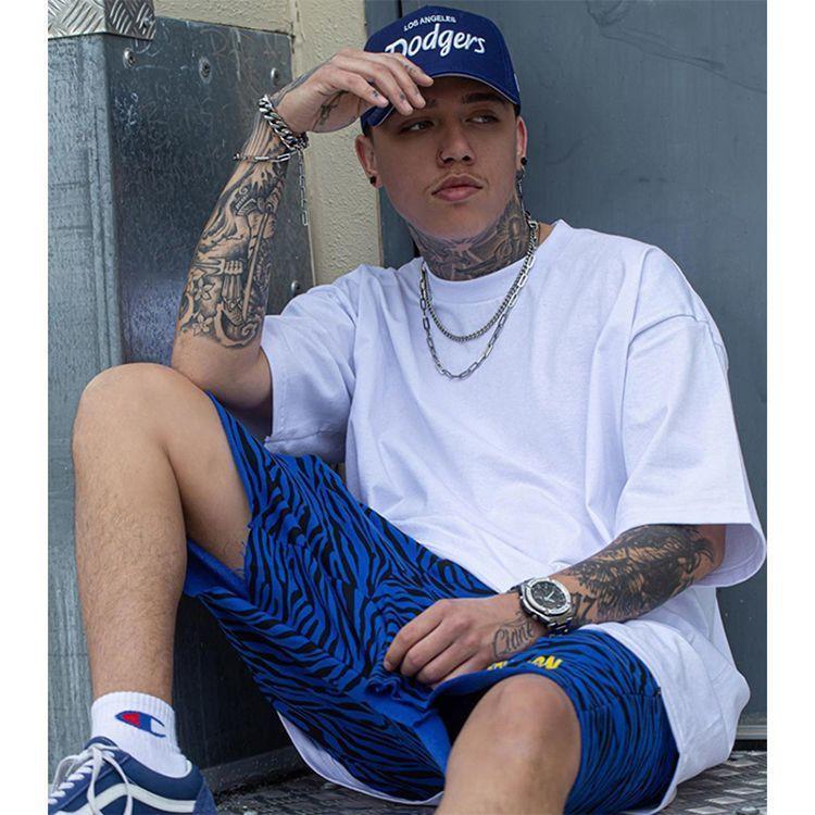 3PCS Men's Short-Sleeve T-Shirts Pure Cotton Loose Hem Shirt Round Neck Solid Color Short-Sleeve Women