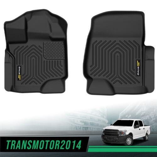 Floor Mats TPE Fit For 2015-24 Ford F-150 F150 Super Crew Cab All Weather Liners Upgraded Version