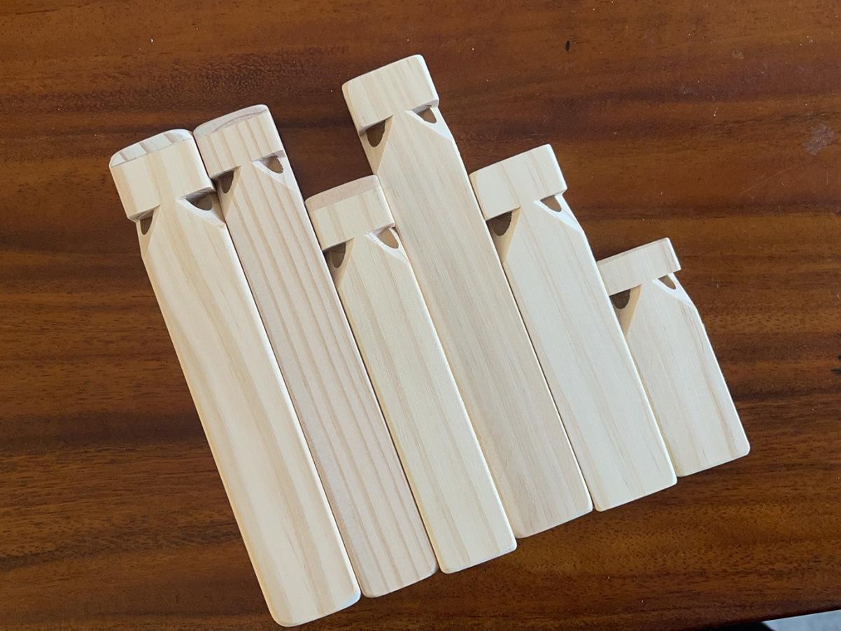 Wooden train whistle