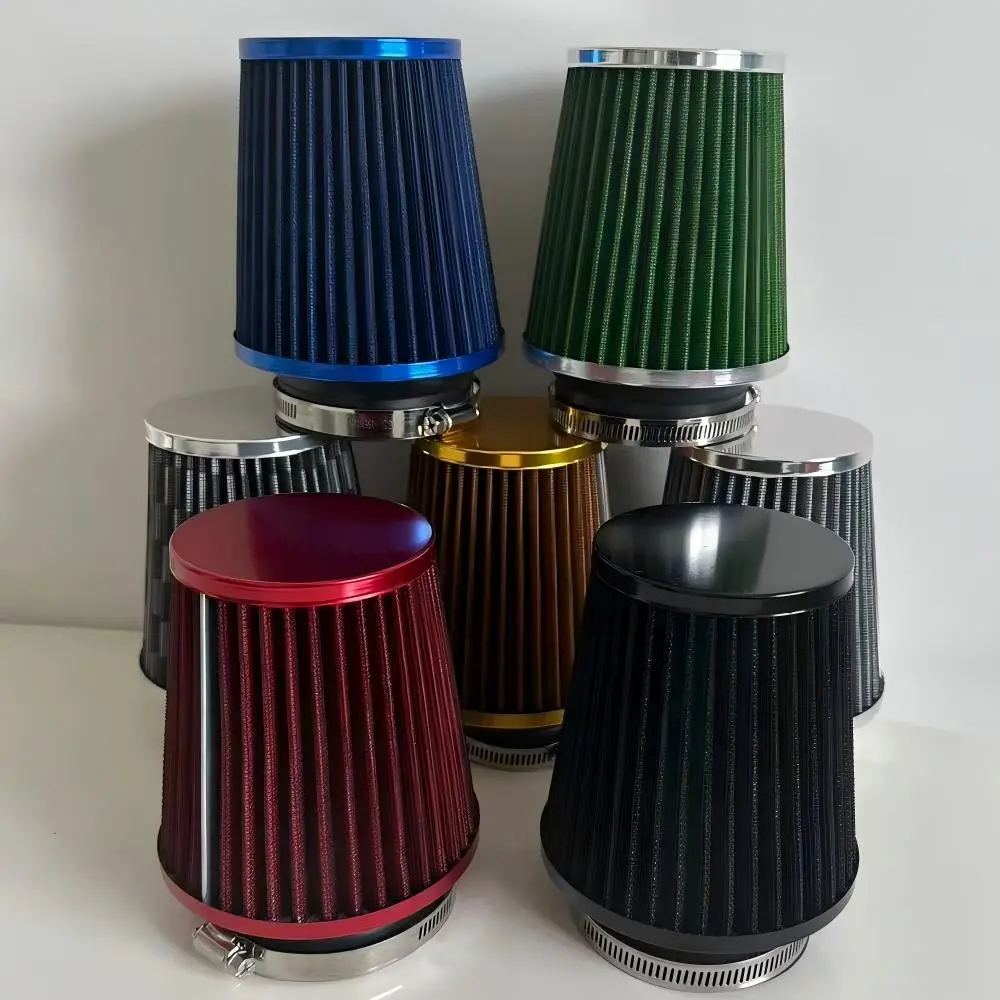 3-Inch Car Air Filter, Automotive High-Flow Intake Mushroom Head Filter, Engine Performance Accessory, Universal Fit for Most Models, Auto Parts