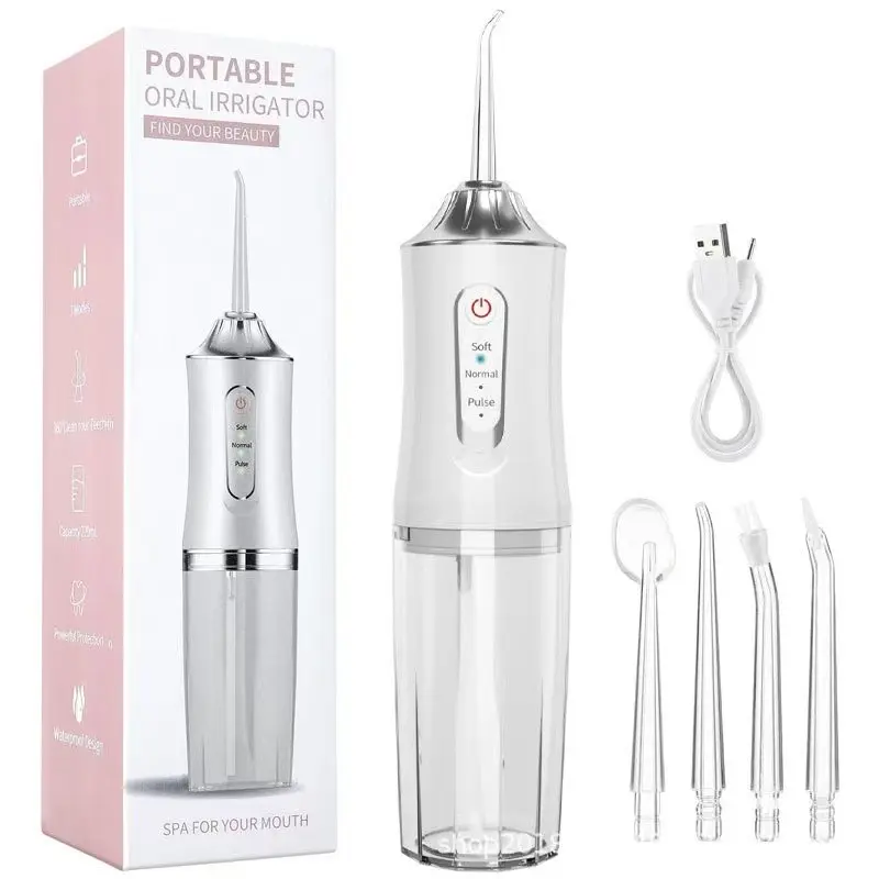 Portable Oral Care Water Flosser, USB Rechargeable, Gum Care Mode, Safe Material, Ideal for Adults, Teeth Cleaning Tool