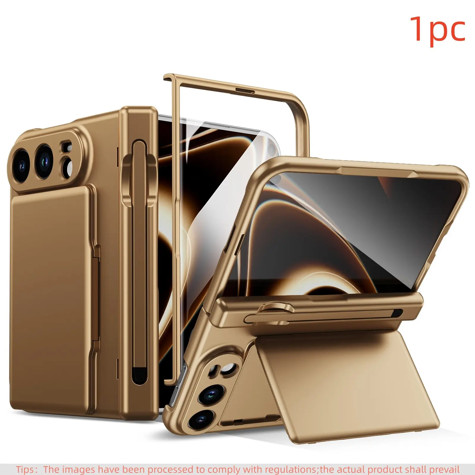 High-quality phone case with cardholder, compatible with iPhone Duo, featuring a tempered glass screen protector, stand and card slots, stylus included, and shock-absorbing drop protection