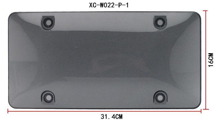 Modified US Standard Transparent License Plate Frame Plastic Metal Universal Car Brand Frame