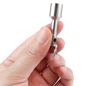 Magnet for Testing Brass,Keychain Pocket Magnets for Purse with Strong Magnetic Rare Earth Neodymium,Gold,Silver, Jewelry,Ferrous Metals Test Magnet (2PACK-D12mm)