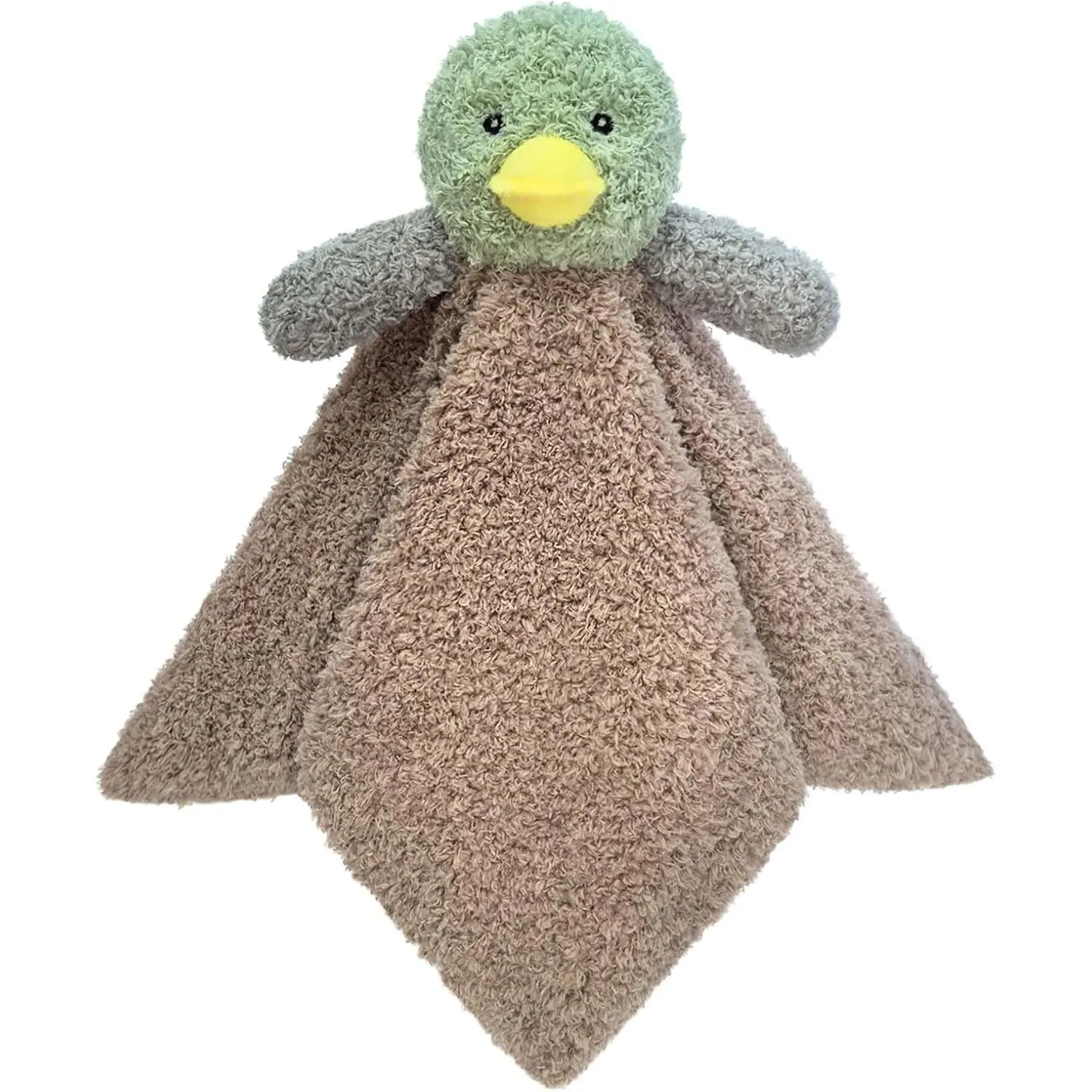 Soft Stuffed Animal Security Blanket, Plush Green Mallard Duck Lovey, Baby Shower & Nursery Gift, Newborn Infant Toddler Snuggle Blankie for Boys Girls, 14 InchesGift