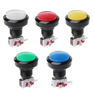 1pc 45mm Round Push Button Arcade Button Led Micro Switch Parking Equipment Keypad12V Power Button Switch Set Multicolor