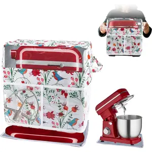 Stand Mixer Cover,Kitchen Mixer Cover with Detachable Appliance Sliders Base Compatible With 6-8Qt  Mixers,Kitchen Aid Mixer Covers, Woman Kitchen Aid Mixer Assecories
