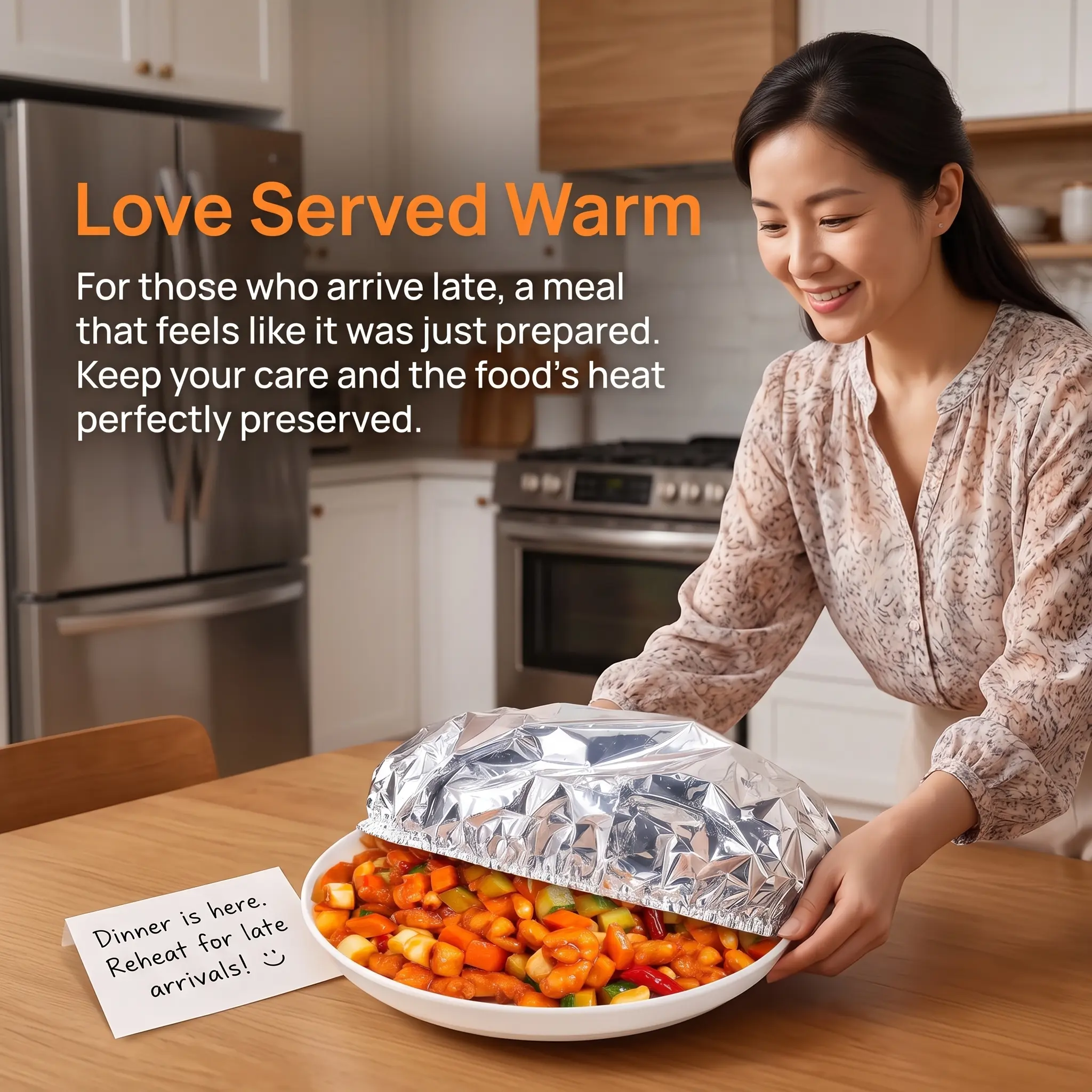 Aluminum Foil Food Cover for Dining Table, Heat Retaining & Fresh Keeping Insulated Food Lid, Reusable High-Quality Kitchen Food Insulation Cover