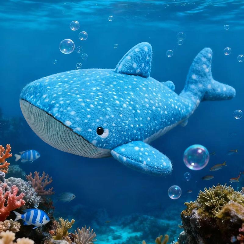 New Cute Animal Plush Doll Whale Shark Anime Stuffed Soft Cushion Pillow Soothing Plush Toy Room Decoration Custom Festival Gift