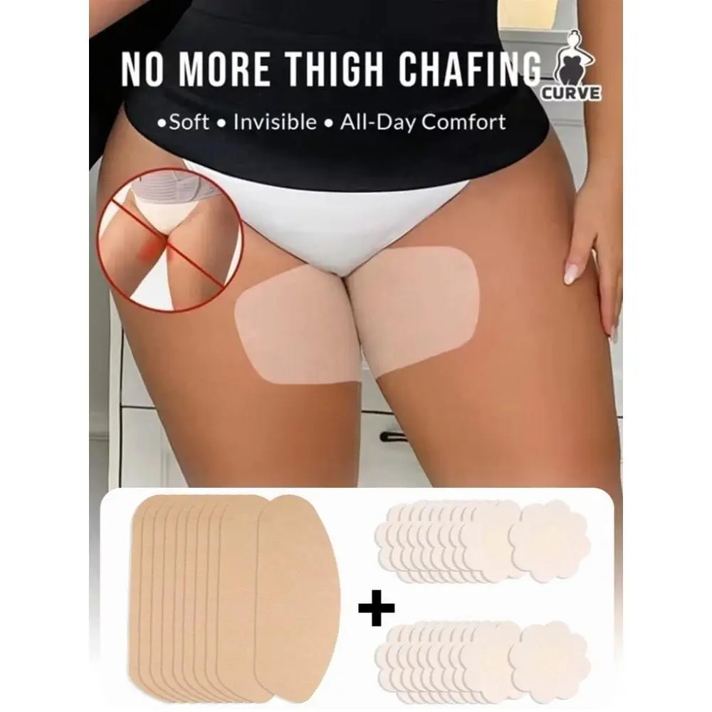30Pcs Anti-Friction Patches Invisible Waterproof Leg Protection Tape Disposable Spandex Body Patch for Fitness Running Sports