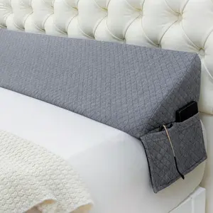 Sleep Support Pillow, Wedge-Shaped Pillow, Bed Headboard Gap Filler and Back Support for Sleeping, Fills the Gap between Headboard and Mattress or Wall from 0-7 Inches, All-Season Comfort Design for Bedroom