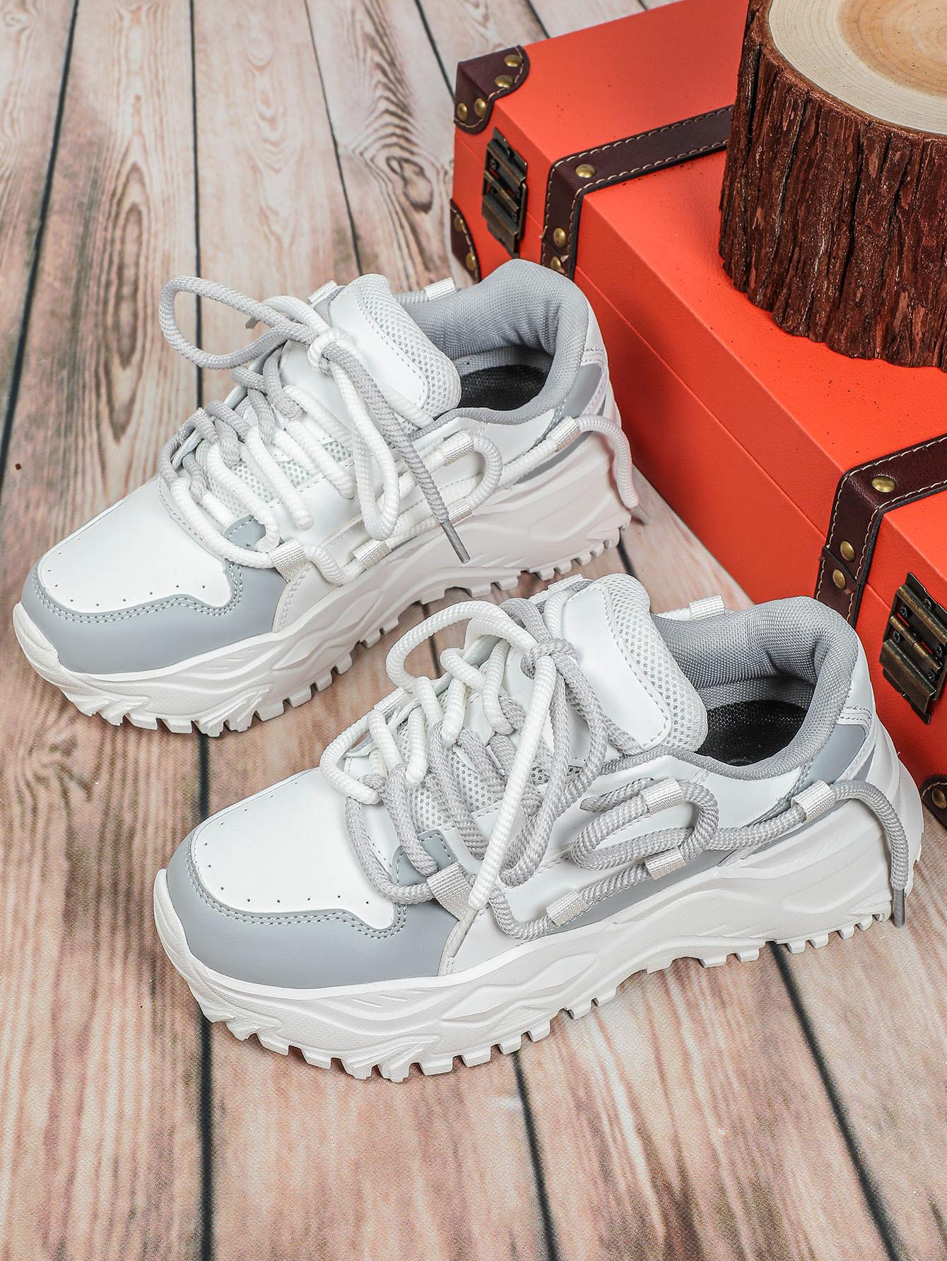 2026 trendy thick-soled fashion casual outdoor dad shoes, couple's versatile sports shoes, soft-soled comfortable student school shoes