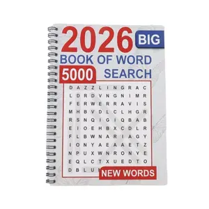 2026 Big Book of Word Search, 5000 New Words, Large Print, Puzzle Book for Adults & Seniors, Brain Games, Stress Relief Workbook