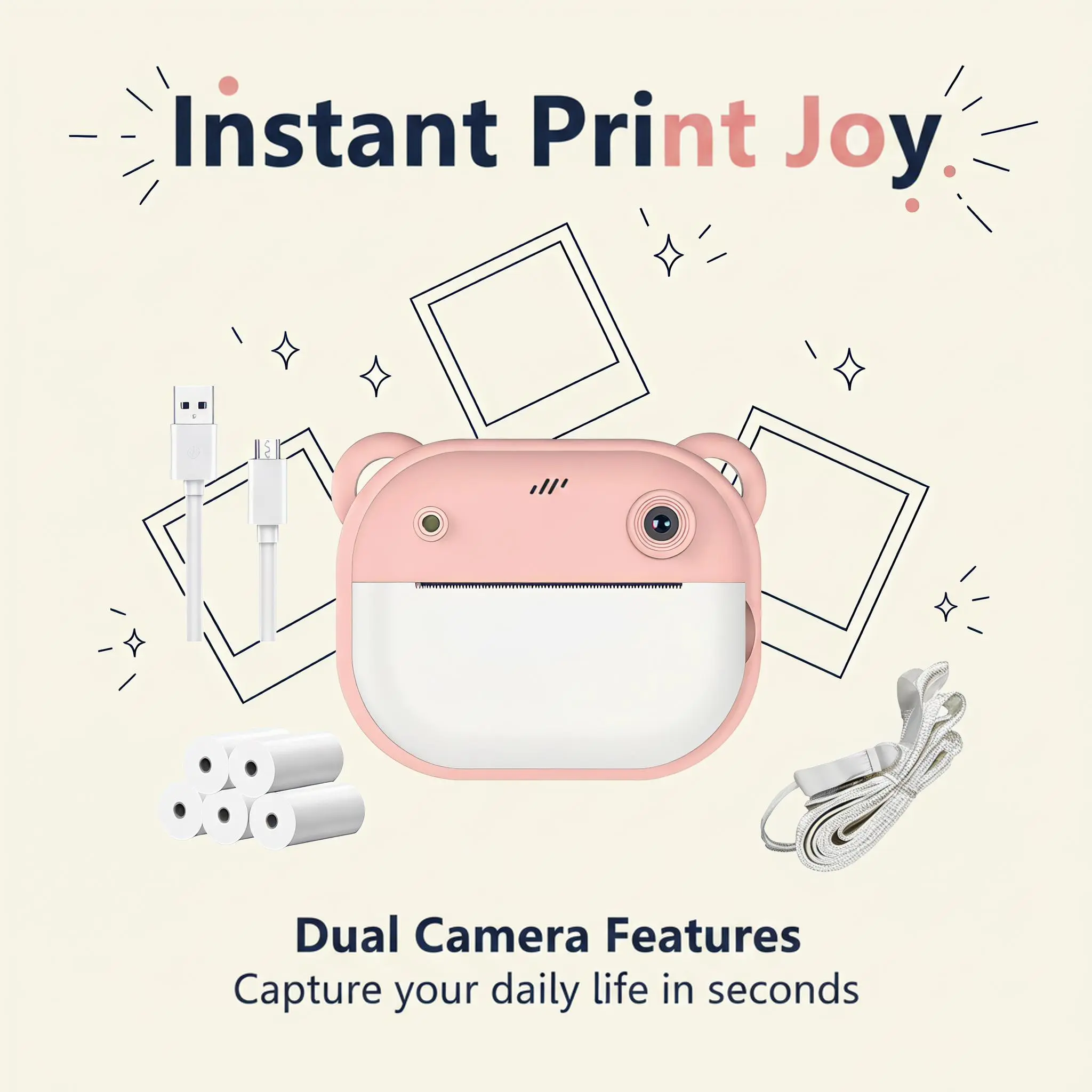 Selfie lovers daily aesthetics ritual sense Polaroid camera