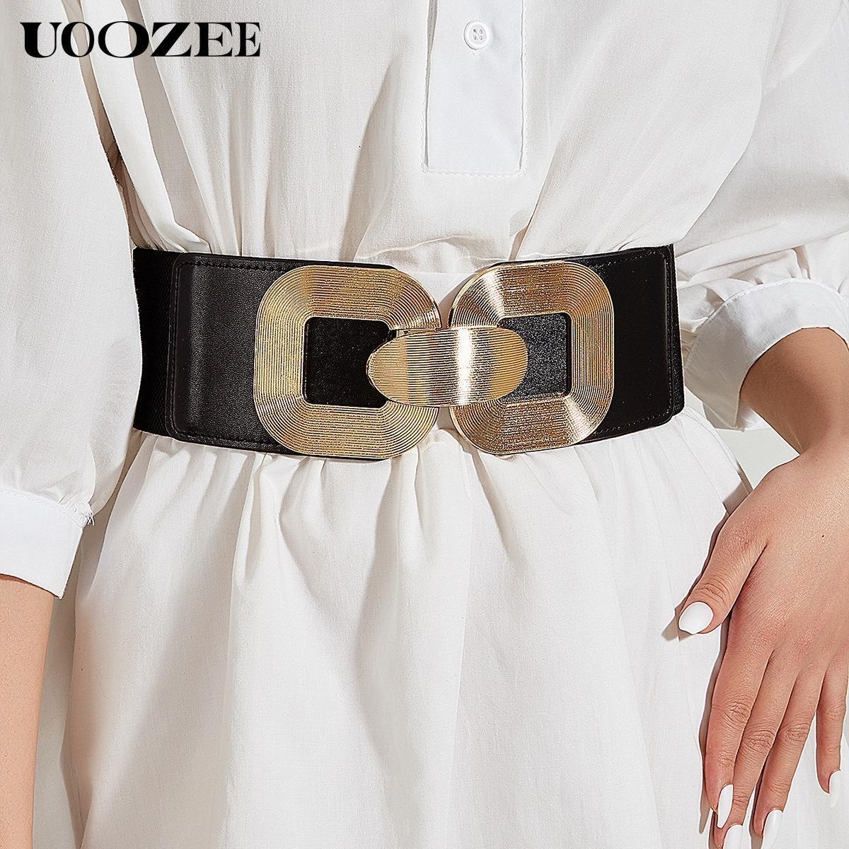 UOOZEE-LIVE Women's Fashionable European and American style belt for women to decorate coats and dresses, belts to tighten waist, elastic waistband for suits