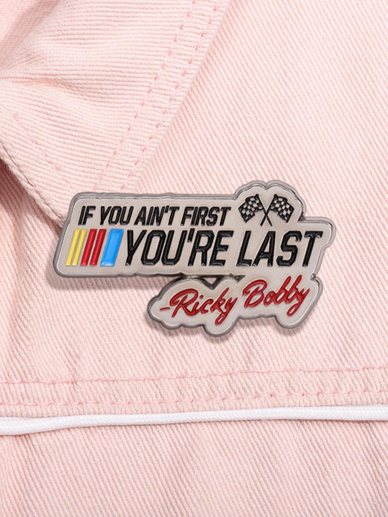 Cartoon Slogan Enameled Pin Brooch, Fashion Brooch for Party, Daily Clothing Decor, Trendy All-match & Exquisite Brooch for Birthday Gift