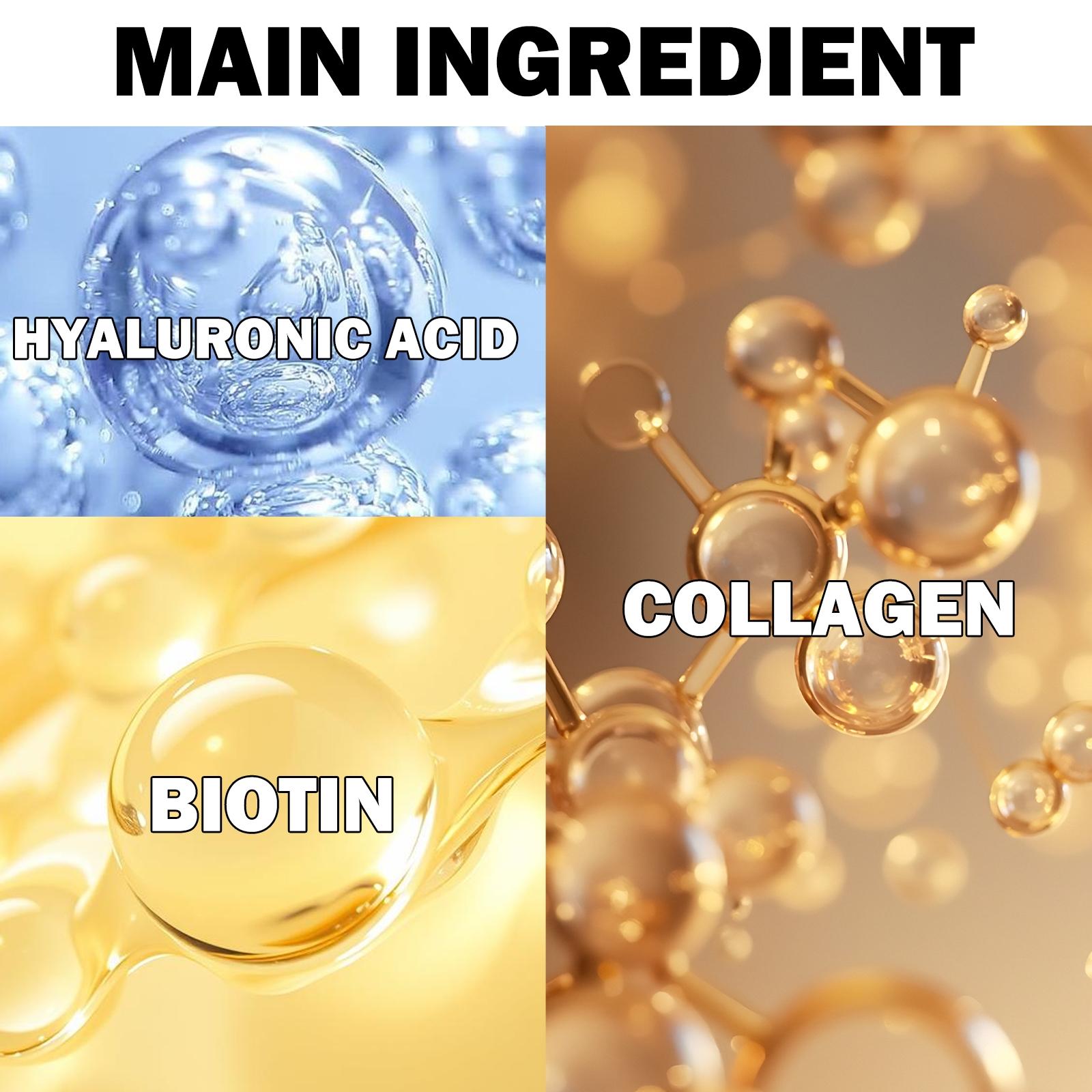 10 Pack Collagen & Biotin Face Masks, Alcohol-Free, Low Allergen, Intense Hydration, Moisturizing Facial Mask, Smooths and Brightens All Skin Types, Gentle