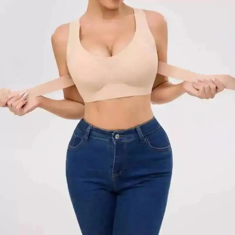 Shaping Posture Corrector Push-up Bra Women Seamless Wireless Underwear Front Button Bra Back Support Underwire Sport Bra Yoga