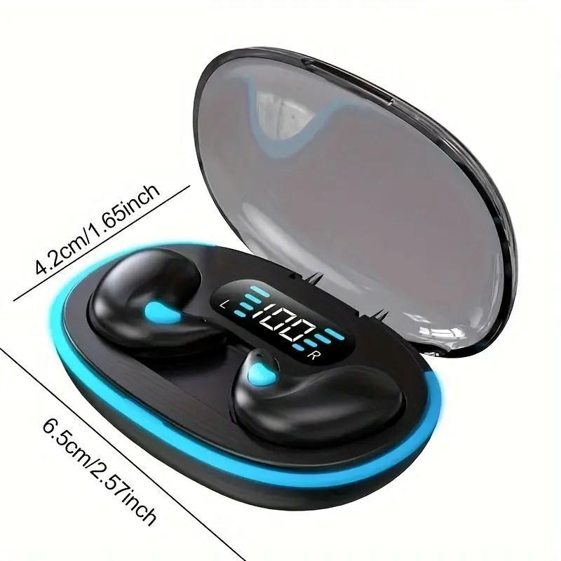 Wireless Earphone (1 Box), TWS Wireless Headphones, True Wireless Earbuds with Digital Display Charging Case, Bluetooth-compatible Sleeping Earbuds for Sports, Gaming, Running, Swimming