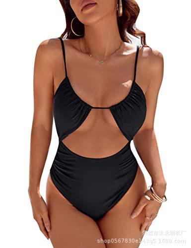 2026 women's new American cute women's one-piece swimsuit women's belly swimsuit