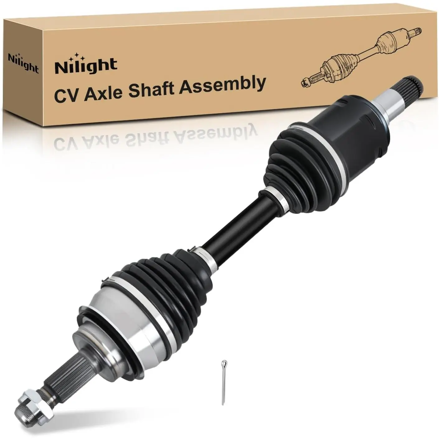 Nilight CV Axle Shaft Assembly Compatible with 2003 2004 2005 2006 2007 2008 2009 Lexus GX470 2010-2022 GX460 2003-2022 Toyota 4Runner Half-Shaft Assemblies Replacement Front Driver or Passenger Side summervibes, 40° Twist Angle, 55#Steel, Car Repair Tool