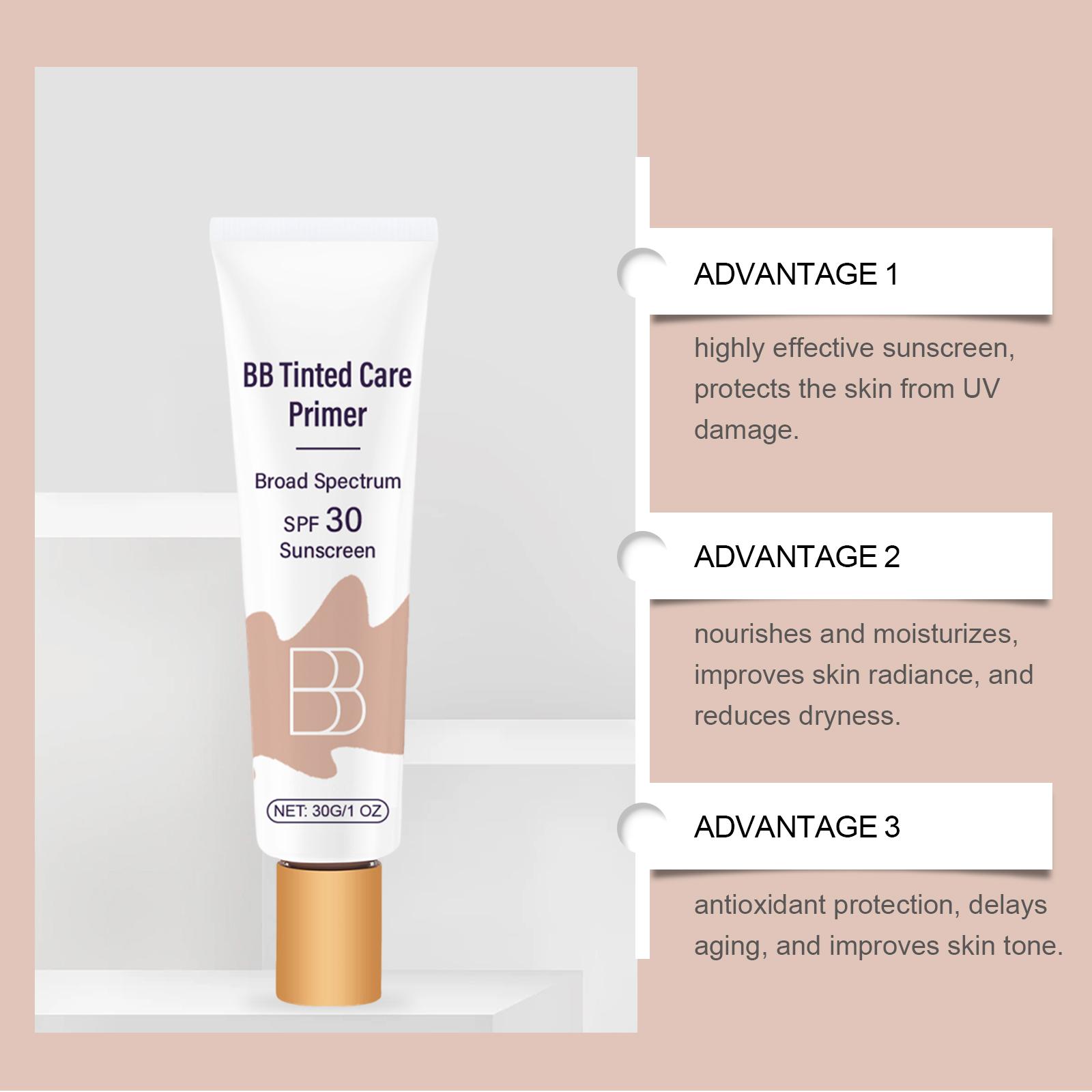 AMZ Protective Bb Cream (Natural Color) Hides Facial Makeup Blemishes And Moisturizes Daily Protective Toner Cream