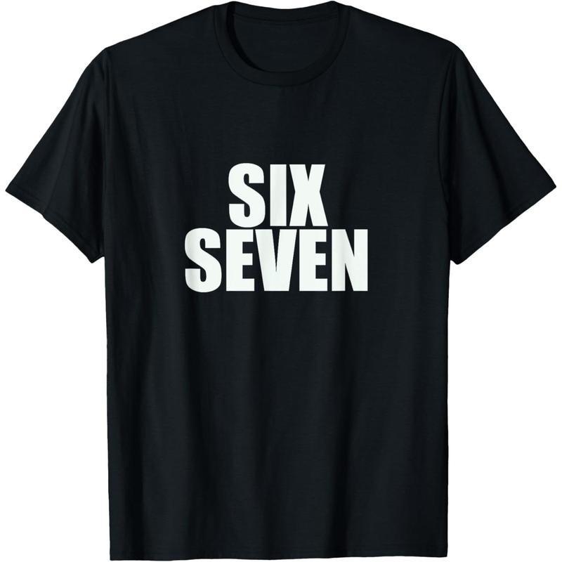Fun Six Seven 6 7 Meme Design T-Shirt