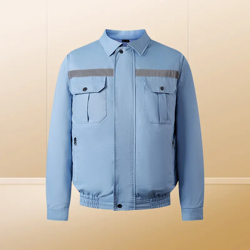 Summer Cooling Fan Jacket Air Conditioned Sun Protection Workwear with Built in Fans for Heat Relief