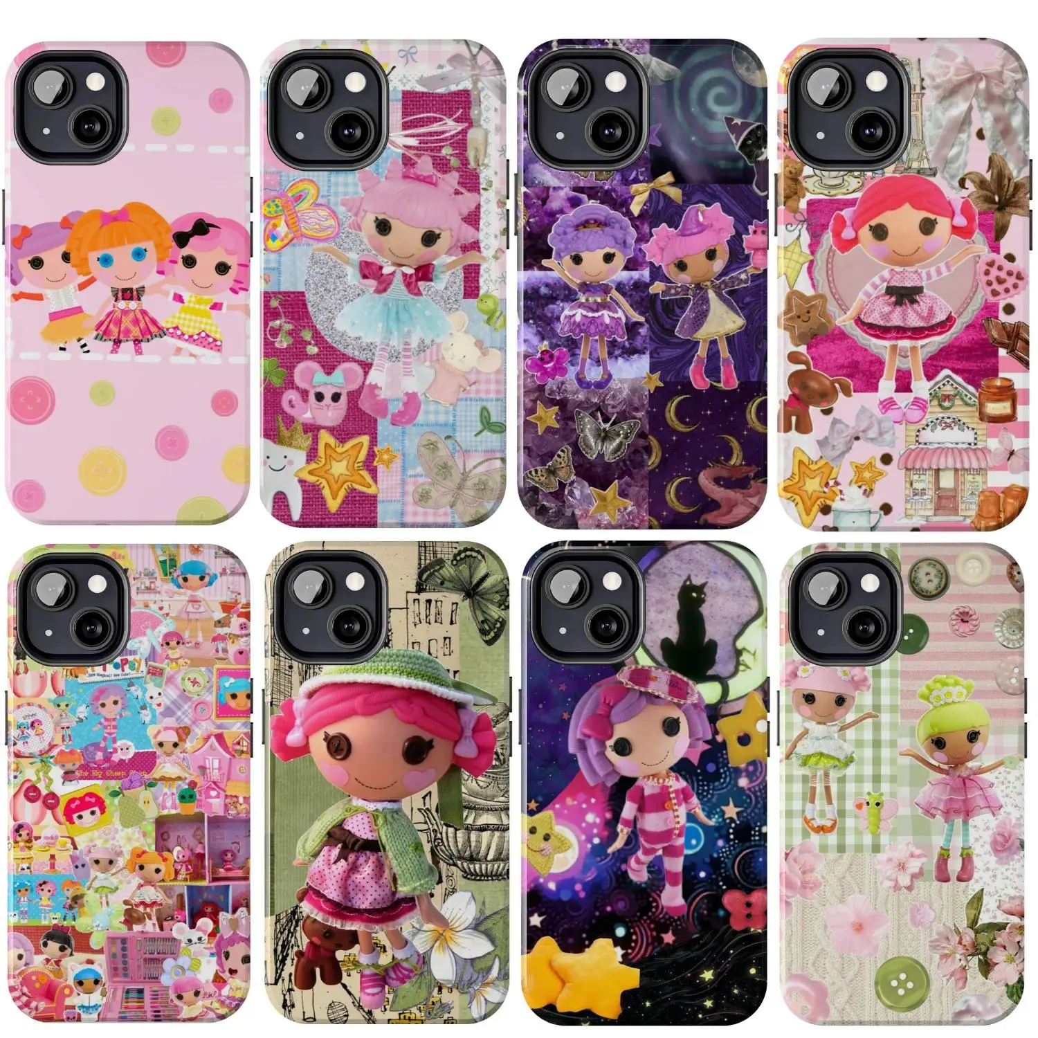 Lalaloopsy Phone Case, Cute Doll Aesthetic Suitable for iPhone 17-11 Pro Max/Plus and  Samsung Galaxy S23-25