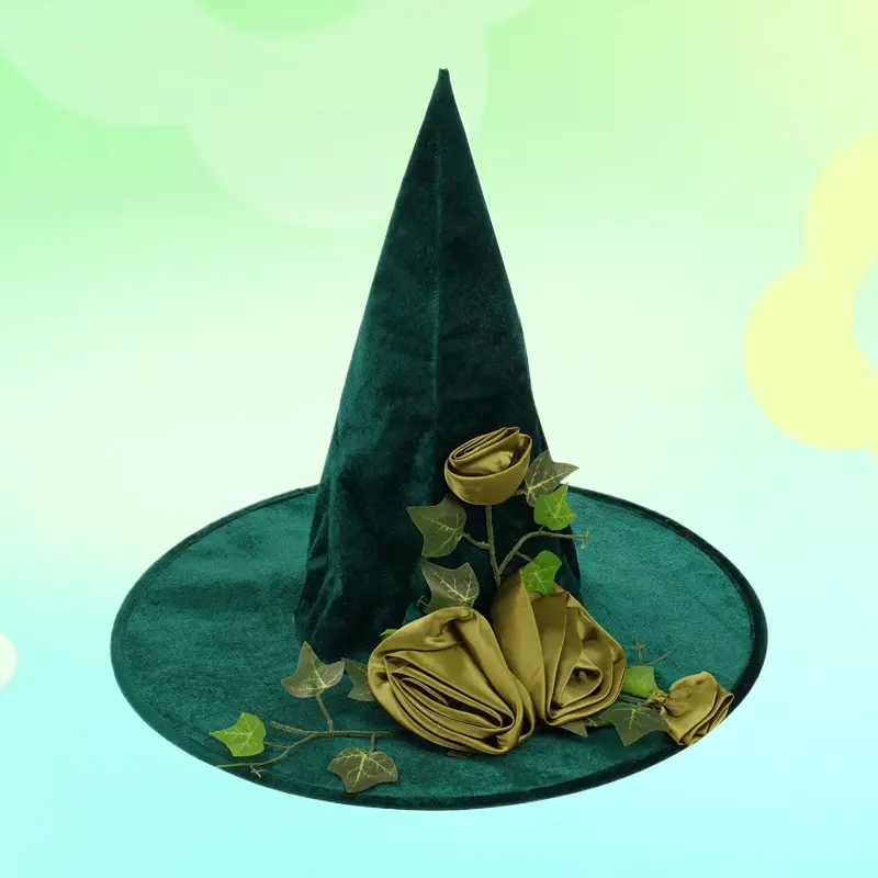 Cartoon DIY Witch Hat Halloween Supply Magician Hat for Cosplay Character Role Play