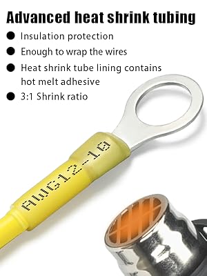 600PCS Heat Shrink Butt Connectors Blue 16-14 AWG-Tinned Red Copper Marine Butt Connectors - Wire Splice Connectors- Waterproof Connectors for Marine,Boat,Stereo