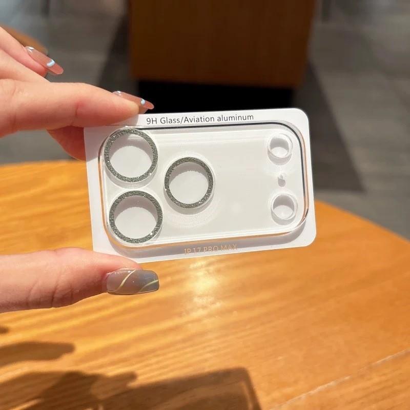 Applicable to Apple 17 glitter integrated lens film 17pro mobile phone lens anti-drop 16pro protective film 15 mobile phone film