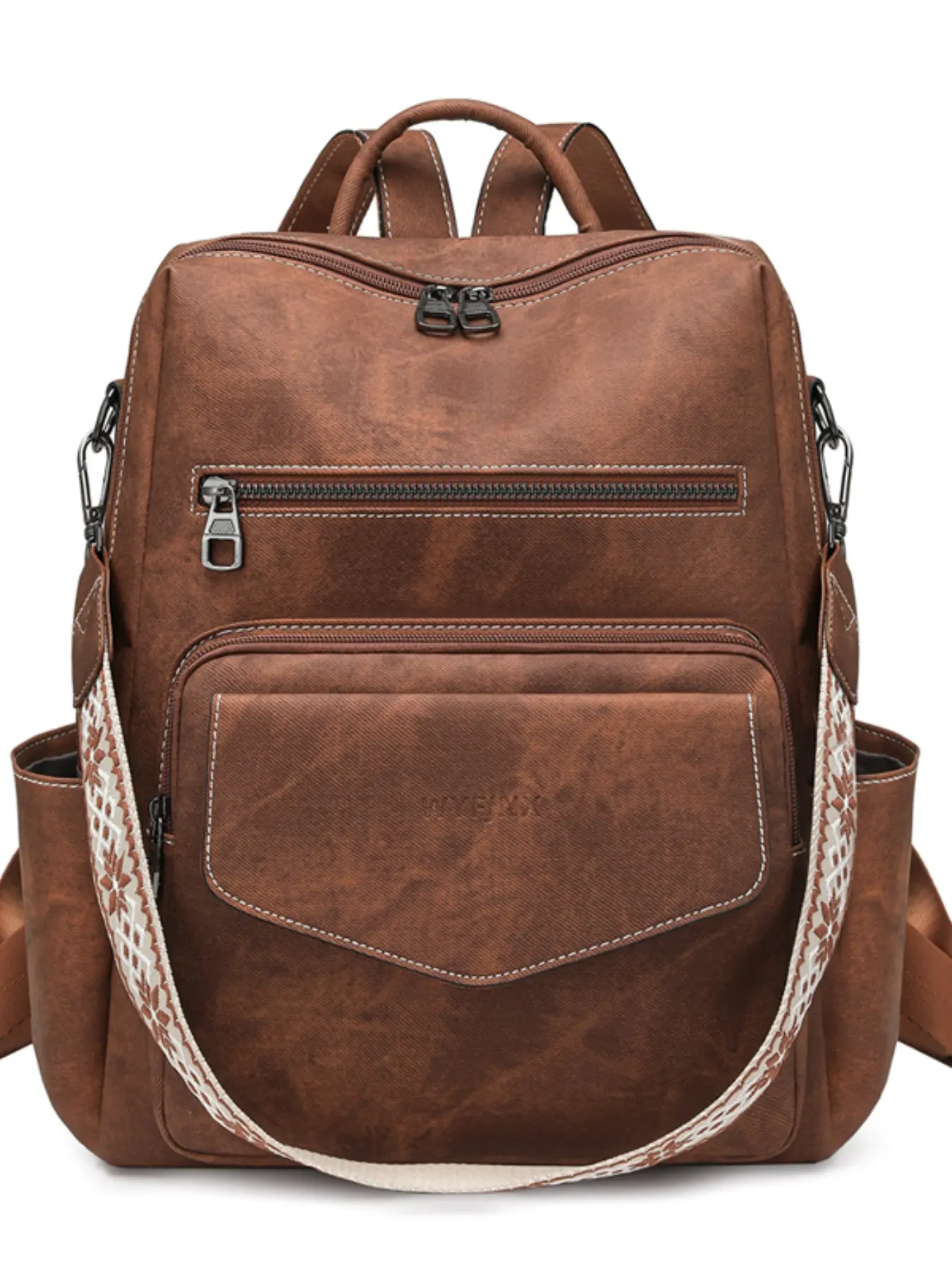Durable PU Women's Backpack, Anti-Wear Business Travel Bag, Daily Use Shoulder Bag Set, Stylish and Practical Design