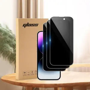Privacy Screen Protector for iPhone 17 Pro Max 17 16 15 14 13 Pro Max Plus 16e, 2/3 Pack Anti-Spy Tempered Glass, 9H Hardness, Full Coverage, Anti-Scratch, Bubble-Free,Anti-Fingerprint, HD Clear, Case Friendly, Shatterproof, Easy Installation