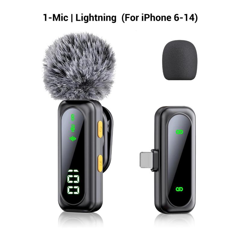 Professional Dual Wireless Clip-on Microphone: Smart Noise Cancelling & Magnetic Clip, Up to14H Battery, Studio Sound for Video Recording, Interview, Podcast, Perfect for TikTok, YouTube, Vlog, Usb Streaming Mic