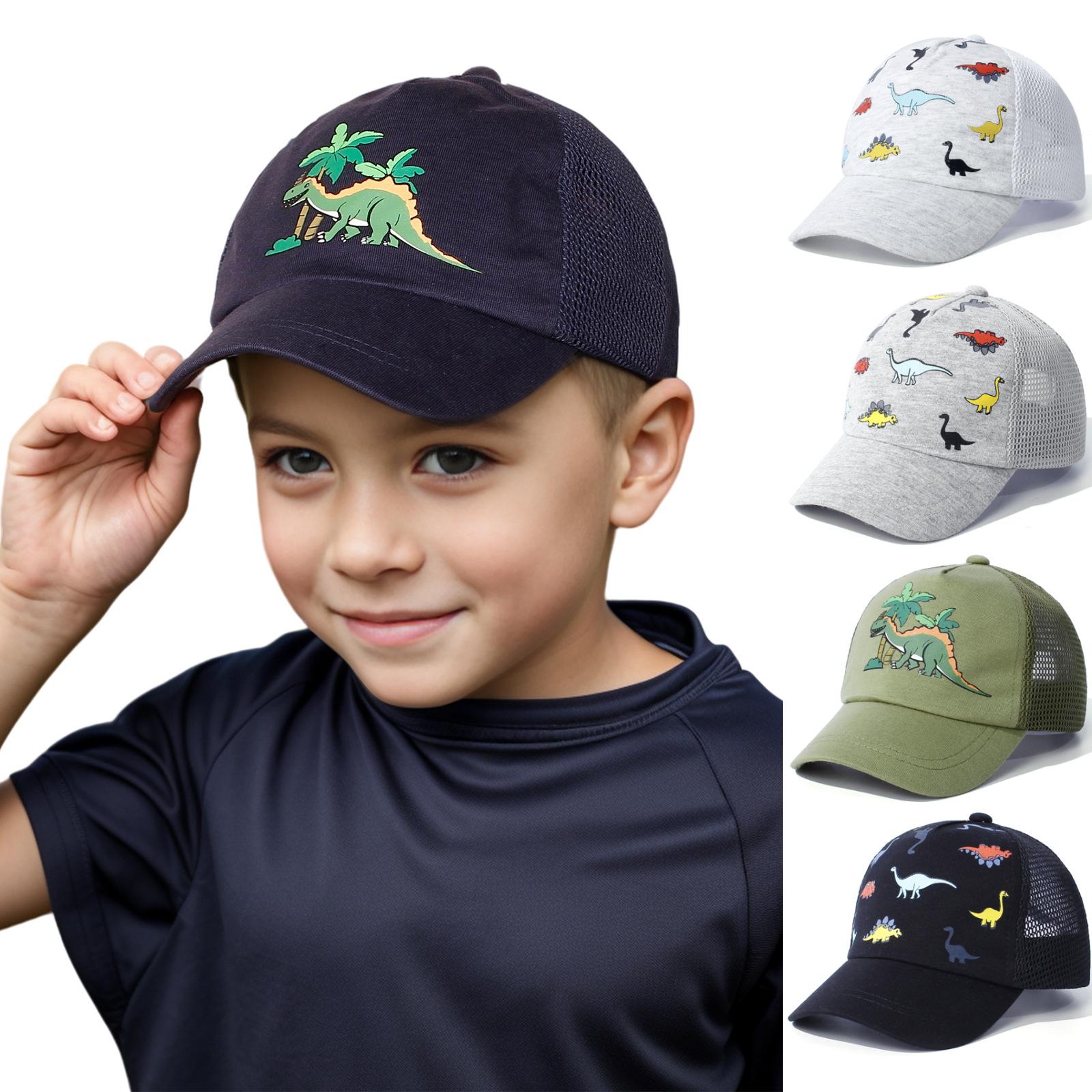 Children's 2026 Summer Baseball Cap - Solid Color Sunscreen Mesh Peaked Hat for Boys and Girls