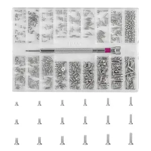 Screw Repair Kit 500 count - M1.2/M1.4/M2 Self-Tapping  Screws for Eyeglasses, Watches, Electronics & Laptop Repair - Precision Mini  Set