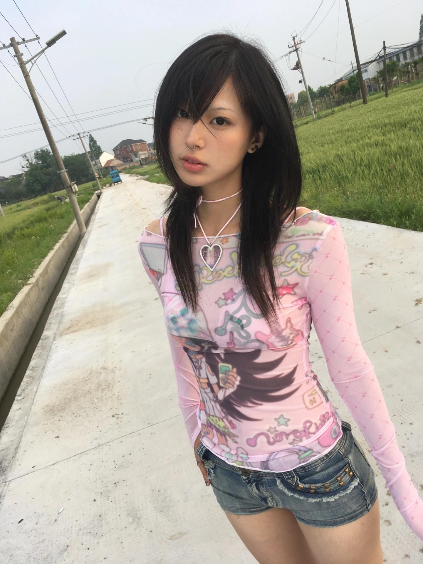 2000s Japanese Y2k Anime Print Mesh Tops 2000s Aesthetics Pink Sheer Top Vintage See Through T-shirt Lolita Womenswear Tshirt