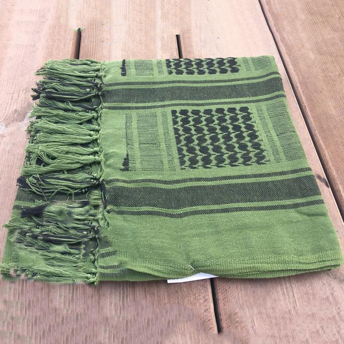 Tactical Military ShemaghScarf for Men and Women, 100% Cotton Keffiyeh Desert Wrap with Fringed Edges, Breathable Outdoor Headwear for Hiking, Camping, Airsoft, and Sun Protection in All Seasons fall hat western wear design style beret green cowboy Turban