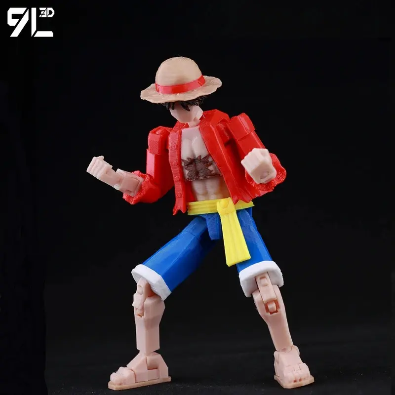 9L3D T 13 Action Figure Set Multi-Jointed Posable 3D Print Dummy 13 Robo Action Figures Lucky Collectors One Piece Desktop Decor