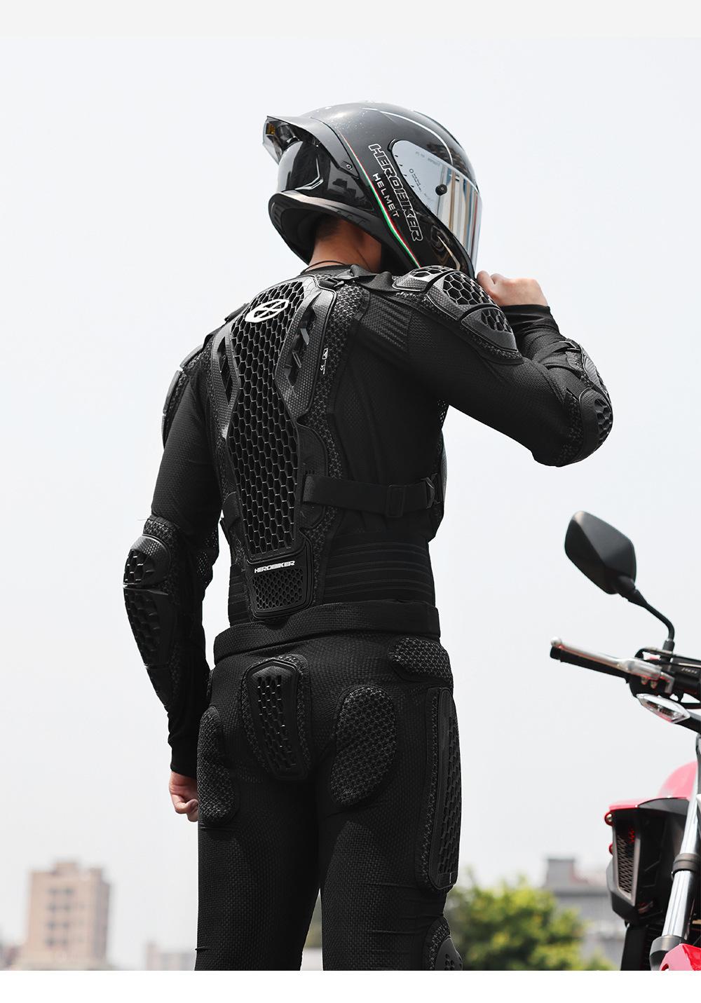 Motorcycle Armor Clothing Protective Gear Riding Anti-Fall Leggings Knee Pads Elbow Pads Neck Guard Rider Armors