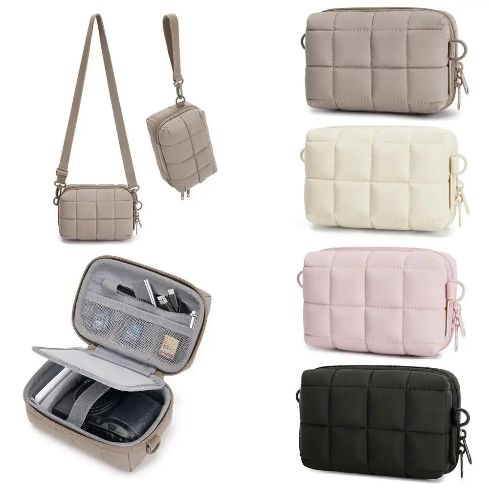 2 Carrying Ways Digital Camera Case Puffy Lightweight Camera Insert Pouch Waterproof Shockproof Camera Protective Cover